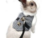 Adjustable Rabbit Costume Harness Small Animal Harness and Leash Small Animal Rabbit Hamster Cat Small Size HEY-1797