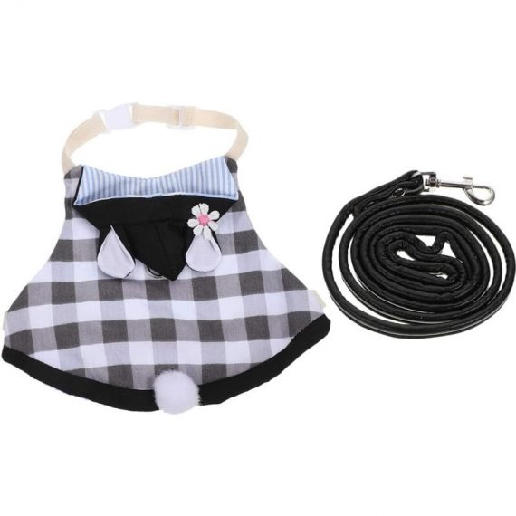 1 Set Rabbit Harness Y Leash GILAIS Company Rabbit Harness Rabbit Harness Rabbit Walking Vest Walking Leash ACCESSORIES CLOTHING for SAFETY MODOU 12222 6900235020153