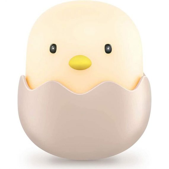 Kids led Night Light, Baby Night Light Eggshell Chicken Emotion Night Light usb Rechargeable Silicone Night Light Bedside Lamp with Touch Control for Mano-ZQ-6317