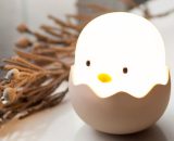Children's Night Light - Baby Chick Chicken Night Light - Rechargeable led Silicone Lamp with Touch Control, white light. Thsinde C21025393M-A 9101322460815