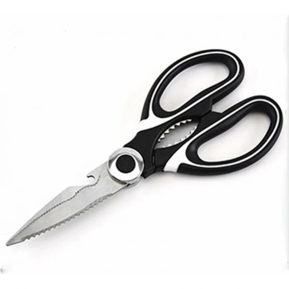 Ultra-resistant stainless steel multifunction kitchen scissors with cutting blade plastic handles for chicken poultry fish meat vegetables herbs and BETGB007926 9088659327021