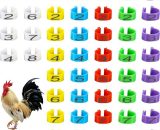48 Pieces Chicken Leg Rings Multiple Color Chicken Identification Thigh Bands Numbered Clip on Leg Rings for Game Turkey Duck Goose Guinea (16 mm) Sun-15546YTQ 9027979831764