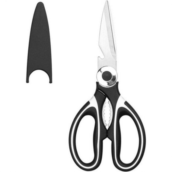 2 Pieces Kitchen Scissors, Heavy Duty Kitchen Scissors, Professional Stainless Steel Scissors, Multipurpose Scissors with Lid for Chicken Fish Y0001-UK3-k0067-220907-042