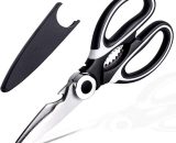 Heavy Duty Kitchen Scissors, Stainless Steel Kitchen Scissors, Premium Sharp Kitchen Scissors for Chicken, Meat, Fish, Vegetables, Herbs, Nuts, pxp1546