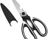 Stainless Steel Kitchen Scissors with Cover Sharp Blade Left Right Hand Scissors Heavy Duty Kitchen Scissors for Food Nuts Chicken Poultry Fish Meat VN-1800 2052418194824