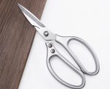 New Professional Kitchen Scissors Heavy Duty Stainless Steel Multifunction Household Kitchen Scissors Left Handed for Pizza Chicken Poultry Fish Meat Mano-JS-13305 6089639372683