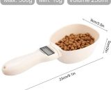 Dog Measuring Spoon, Weighing Spoon with lcd Display for Dog Cat Rabbit Birds Kibble Food Y0001-UK2-K0039-220721-044 3483402608635