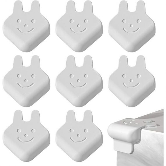 Betterlifegb - bette Table Corner Protector, Furniture Corner Protector, 8PCS Self-Adhesive Silicone Protective Cover for Kids Cartoon Rabbit for LOW017839 9408568000523