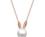 New rabbit pearls necklace women 925 silver cool sweater set chain, holiday gifts, holiday for your girlfriend YZO79726XST 9489662921075