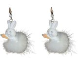 Ilovemilan - White Rabbit Fur Earrings Cute Girl Design Sense Earrings High Quality YZO79913XST 9489662922942