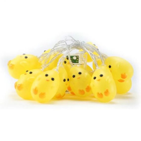 Betterlifegb - Betterlife 3m led String Lights - 20 LEDs, Small Yellow Chicken Pattern for Kids Room Decor, 1 Pcs LOW019494 9423967950538