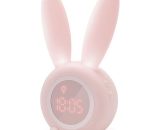 Perle Rare - Cute Rabbit Shaped Induction Alarm Clock, Intelligent Automatic Breathing Light Adjustment, Automatic Time/Date/Temperature Display, YBD03656LCP 8223206034583