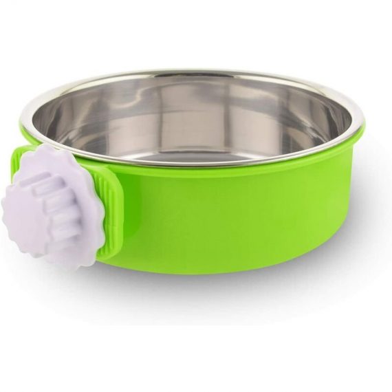 Dog Crate Removable Bowl Stainless Steel Hanging Bowl Pet Cage Small Water Bowl Feeder Food for Dogs Cats Rabbits Birdsgreen Pet Supplies(green) Y0001-UK2-K0054-220718-006 4741642598963