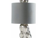 Minisun - Ceramic Rabbit Table Lamp - Chrome - Including led Bulb A8811 5055759988111