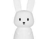 Rabbit Night Light Baby Touch 7 Colors usb Rechargeable Can Be Timed Night Light Kids Deco Lamp For Christmas Decoration Kid Room Birthday Gift QE-0037 8473091047032