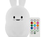 Kids Night Light, Multicolor Portable Soft Silicone Bedside Lamp with Tap Control, usb Rechargeable Led Lighting Bedroom/Kids Gift - Rabbit LP1271 9439081053864