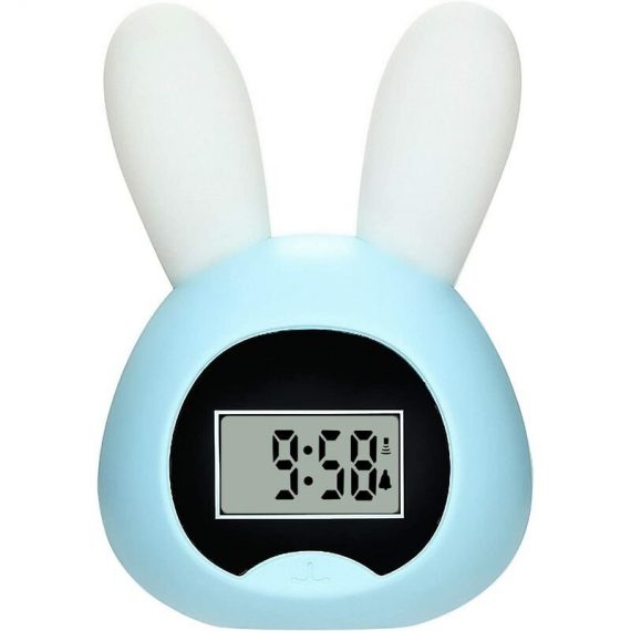 Children's light alarm clock, rabbit alarm clock USB LED wake up children's alarm clock Creative Rabbit bedside lamp light alarm clock, silent HLT-10130 6927193749278