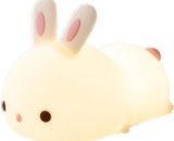 Kids Night Light Baby Night Light Rechargeable Kids Night Light Touch Rabbit led Baby Night Light Wearable Silicone Night Light Girl Boy Adult usb HYX-0849 7392521957660