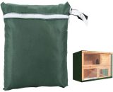 Anti-dust cover for rabbit hut - Double layer fabric accessory Waterproof, anti-dust and windproof for poultry cage (green) BETGB013818 9434273016337